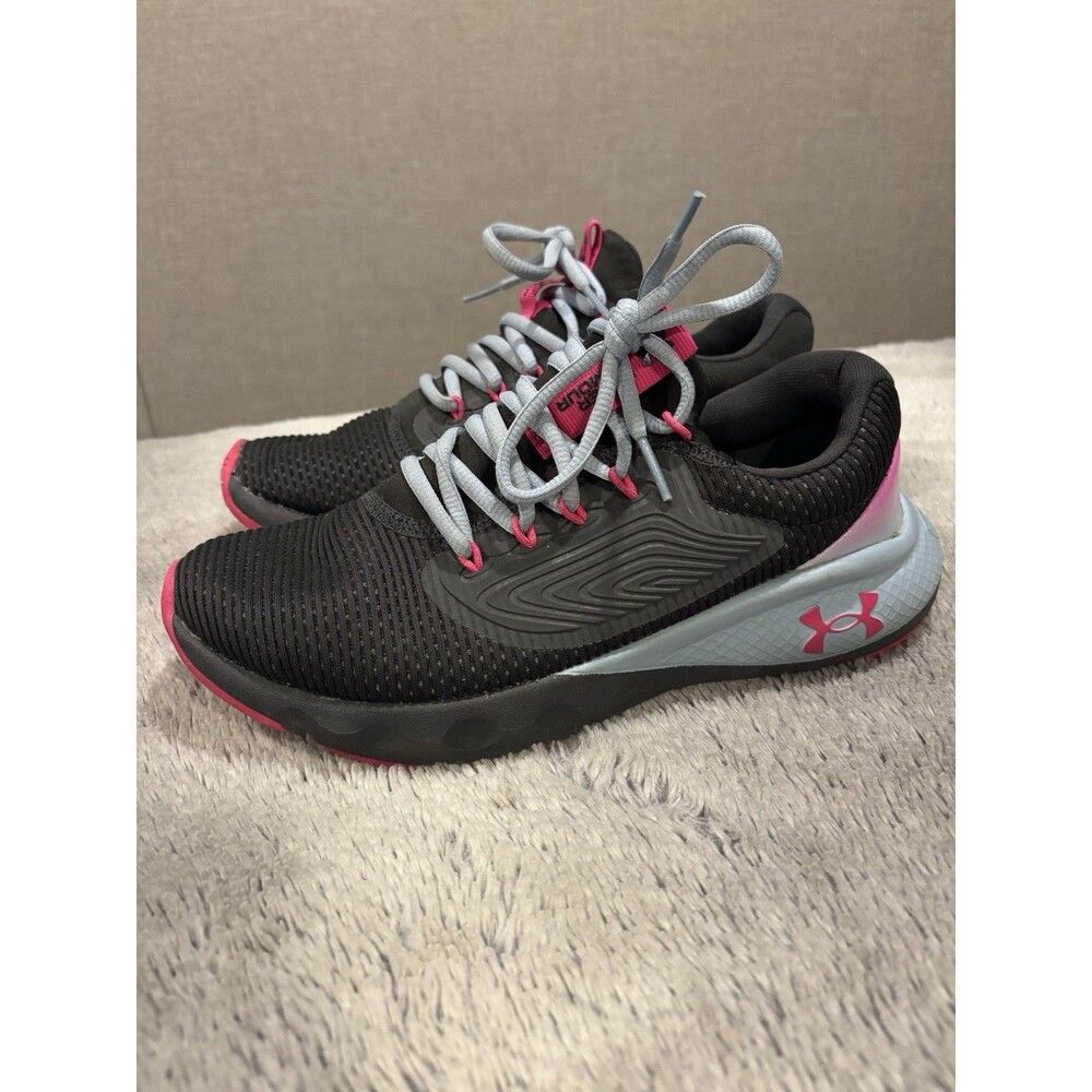 Under Armour Charged Vantage 2 Grey Pink Running Shoes Women’s Size 6.5